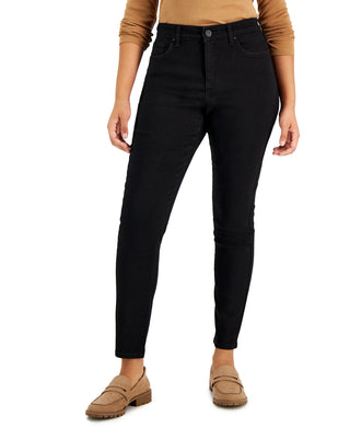 Calça jeans skinny feminina Style &amp; Co Curvy Fit, preta, tamanho 4