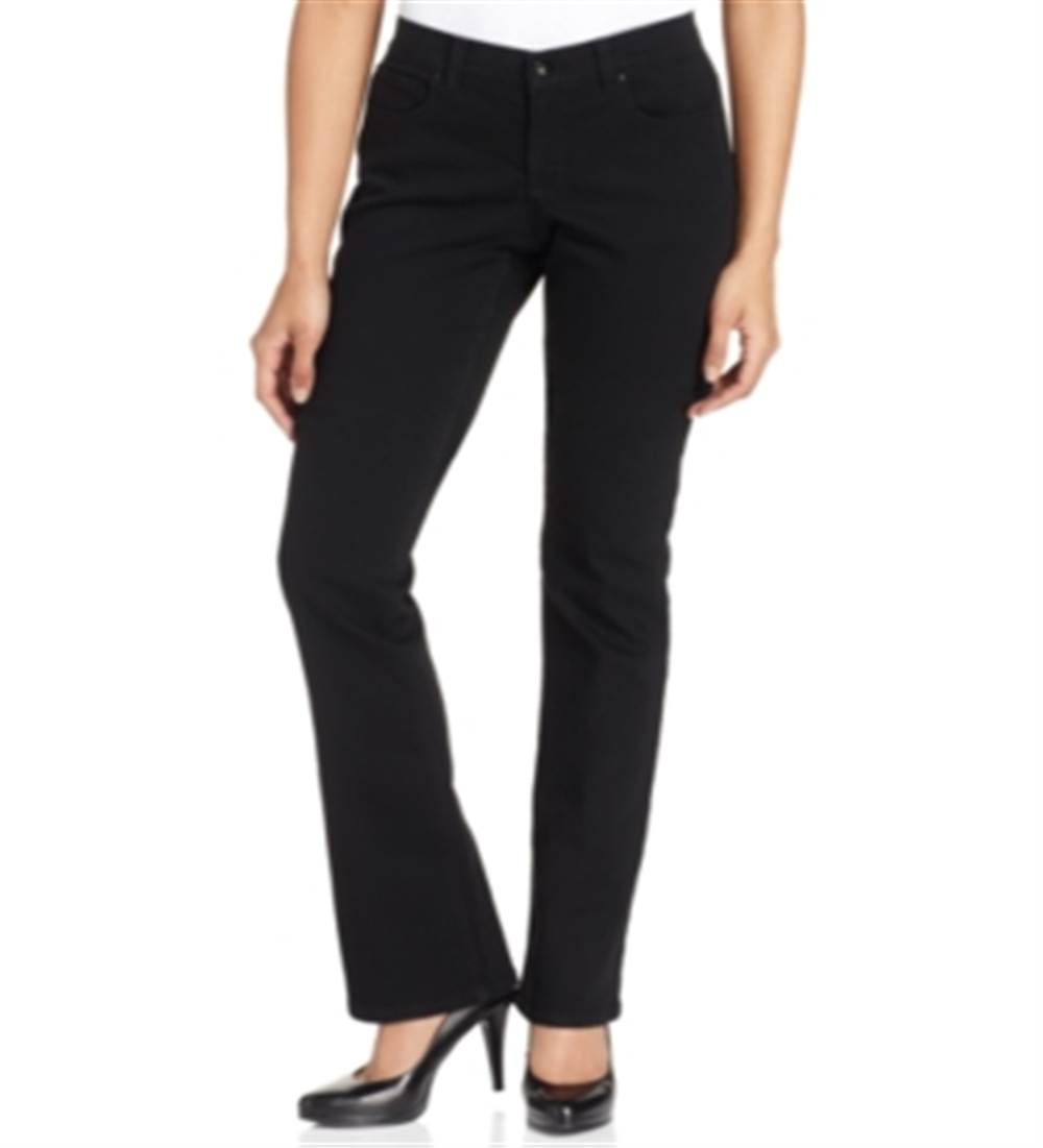 Jeans Bootcut com Controle de Barriga Feminino Style &amp; Co Preto Tamanho 20X4