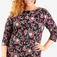 Vestido feminino plus size em malha jacquard com colar, coleção NY - preto/vinho, tamanho 2X