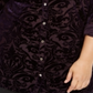 Blusa feminina plus size de veludo queimado NY Collection, roxa, tamanho 2X