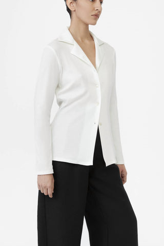 Dāl The Label - Cardigan de malha canelada com gola