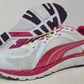 Tênis de corrida feminino Puma Faas 600 S, branco/fúcsia/amarelo, tamanho 9,5 B(M) EUA