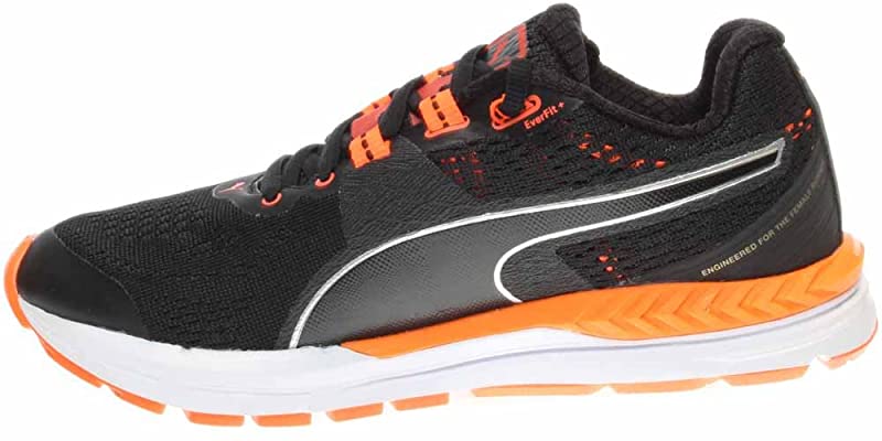 Tênis de corrida Puma Speed ​​600 Ignite feminino preto/laranja