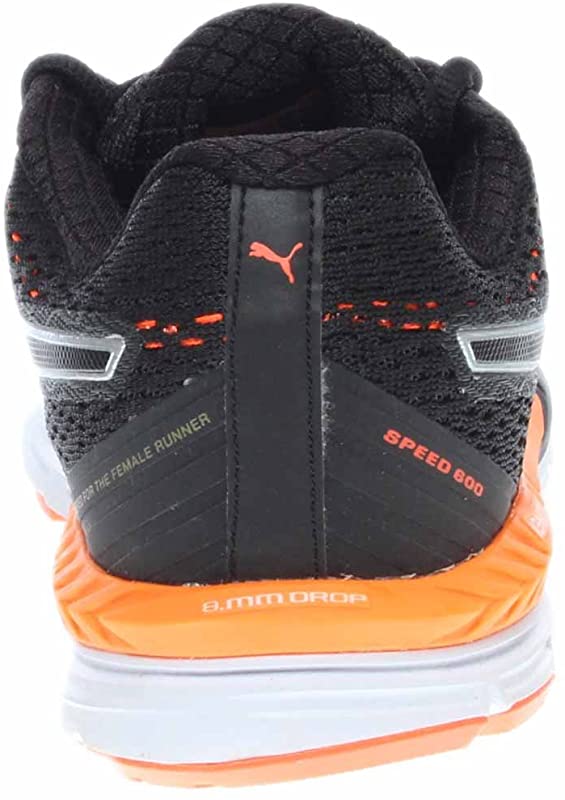 Tênis de corrida Puma Speed ​​600 Ignite feminino preto/laranja