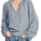 Top estampado Nautica feminino azul tamanho X-G