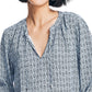 Top estampado Nautica feminino azul tamanho X-G