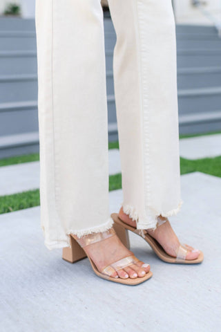 Judy Blue - Calça jeans reta tingida de cintura alta dos anos 90