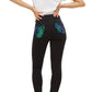 Topshop - Jamie Moto Mermaid Sequin Front Skinny Jeans