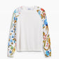 Desigual - FLORAL SLEEVE SWEATER
