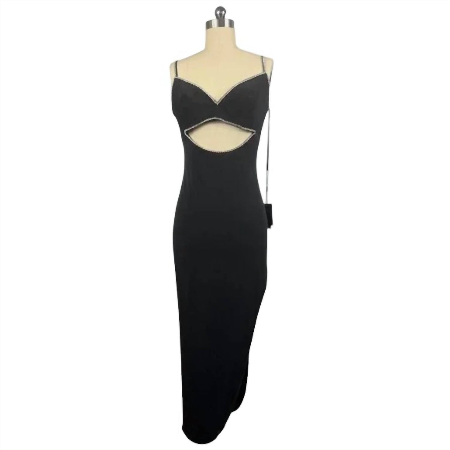 Ieena For Mac Duggal - Women's Midi Rhinestones Cocktail Dress