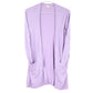 Cardigan longo de malha com frente aberta Maison Jules feminino, roxo, tamanho extrapequeno