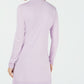Cardigan longo de malha com frente aberta Maison Jules feminino, roxo, tamanho extrapequeno