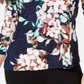 Blusa feminina estampada em jacquard, azul, tamanho extragrande, da coleção JM