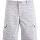 Shorts masculino Attack Life By Greg Norman Fairway Cargo Golf Xadrez de secagem rápida, cinza, tamanho 32
