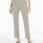 Calça feminina com controle de barriga JM Collection, marrom, tamanho pequeno