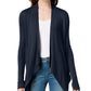 Cardigan feminino sólido INC International Concepts, azul, tamanho pequeno