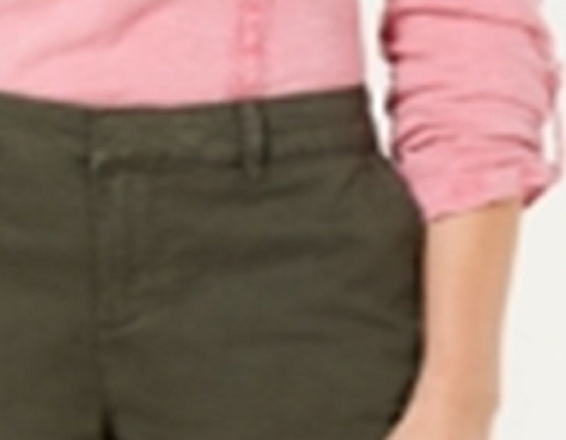 Shorts femininos estilo &amp; co, verde, tamanho 8