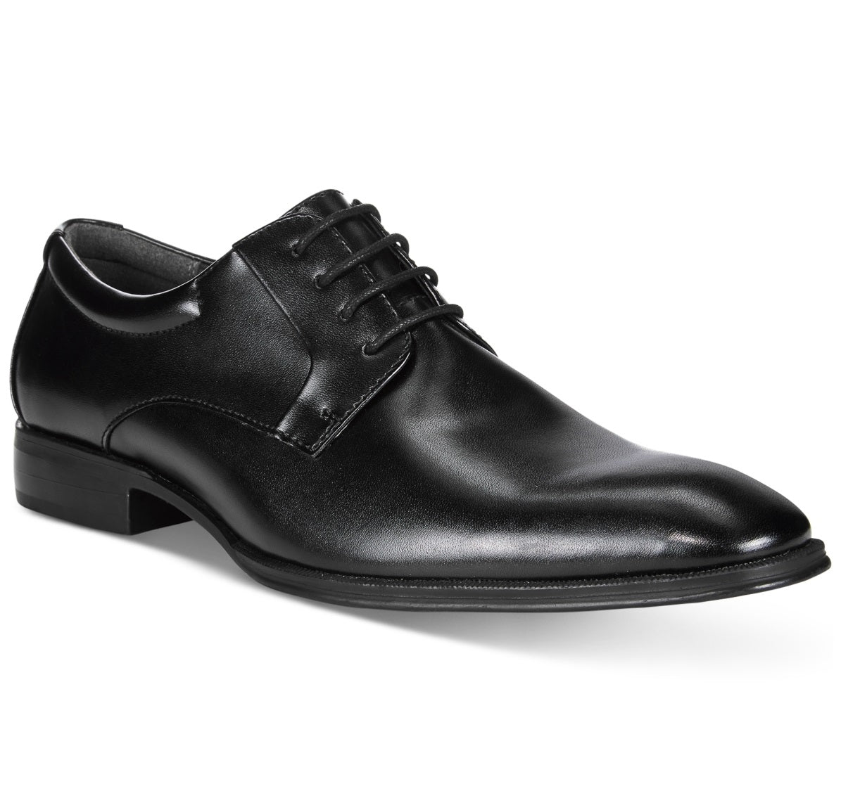 Sapatos Derby Alfani Andrew Plain Toe Masculinos Pretos Tamanho 8 M