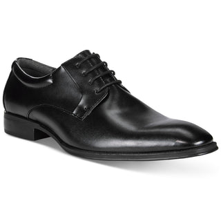 Sapatos Derby Alfani Andrew Plain Toe Masculinos Pretos Tamanho 8 M
