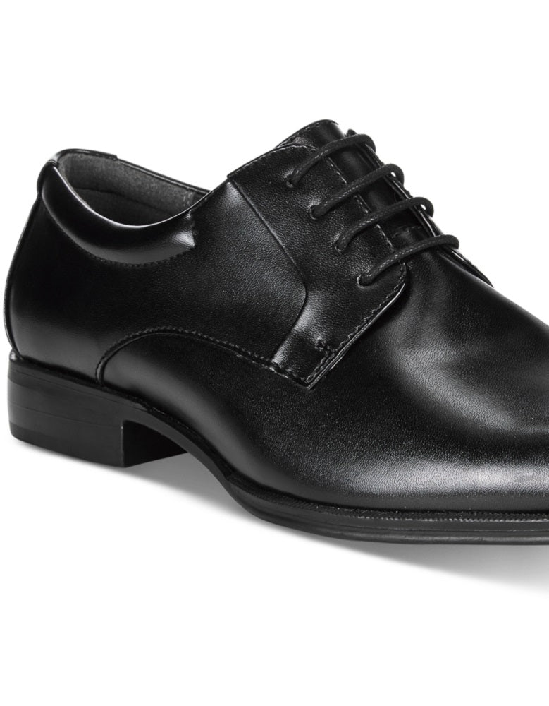 Sapatos Derby Alfani Andrew Plain Toe Masculinos Pretos Tamanho 8 M