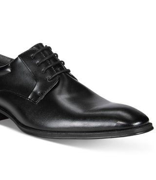 Sapatos Derby Alfani Andrew Plain Toe Masculinos Pretos Tamanho 8 M