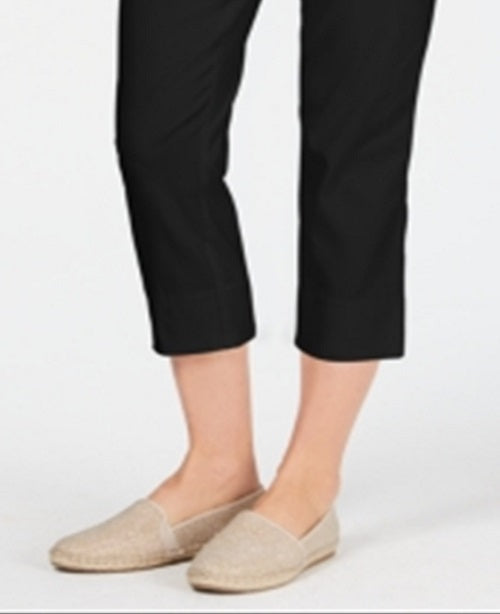 Calça Capri Chelsea Pull-on Tummy Control Feminina Charter Club Preta Tamanho 4