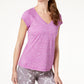 Camiseta ID Ideology Essentials Rapidry Heathered Feminina Roxa Tamanho X-G