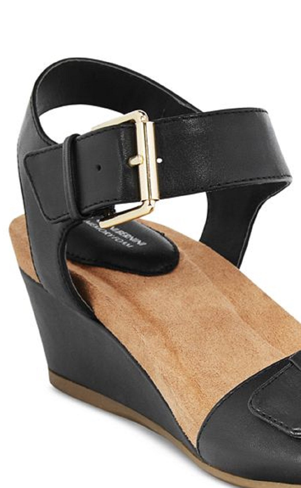 Sandálias femininas Giani Bernini Bryana Memory Foam Wedge, pretas, tamanho 9 W