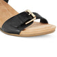 Sandálias femininas Giani Bernini Bryana Memory Foam Wedge, pretas, tamanho 9 W
