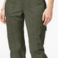 Calça Capri Cargo Feminina Estilo &amp; Co com Cós em Malha Verde Tamanho 16