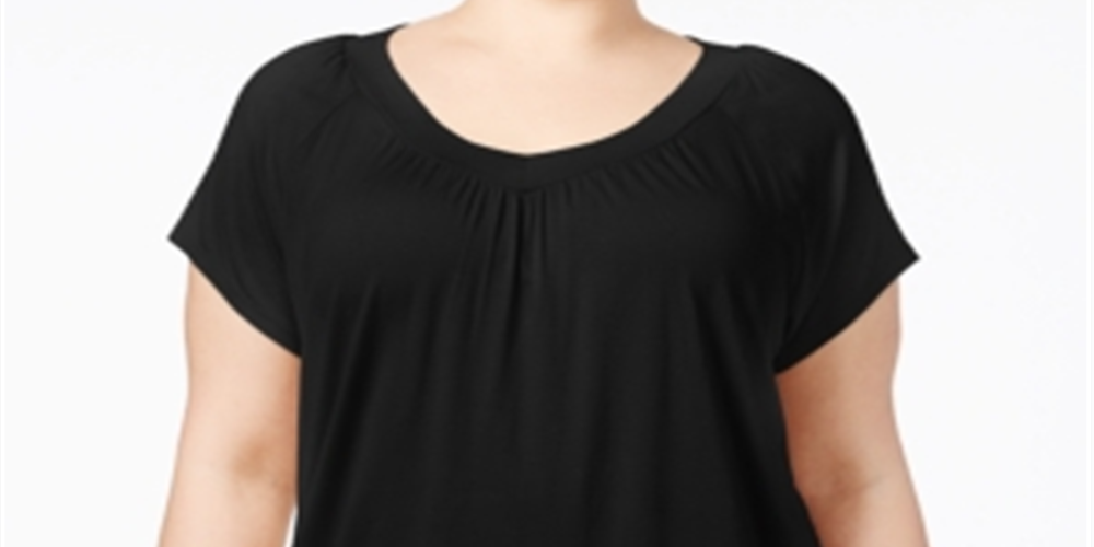 Blusa feminina JM Collection preta tamanho 2X