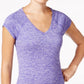 Camiseta ID Ideology Rapidry Heathered Performance Feminina Roxa Tamanho X-G