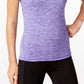 Camiseta ID Ideology Rapidry Heathered Performance Feminina Roxa Tamanho X-G