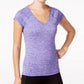 Camiseta ID Ideology Rapidry Heathered Performance Feminina Roxa Tamanho X-G
