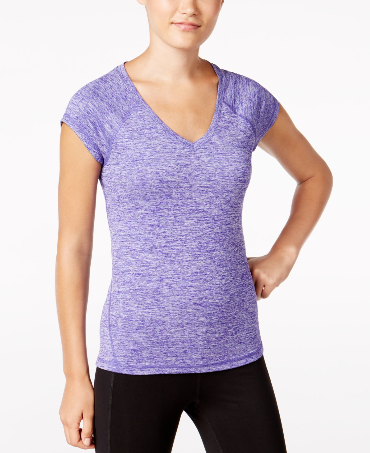 Camiseta ID Ideology Rapidry Heathered Performance Feminina Roxa Tamanho X-G