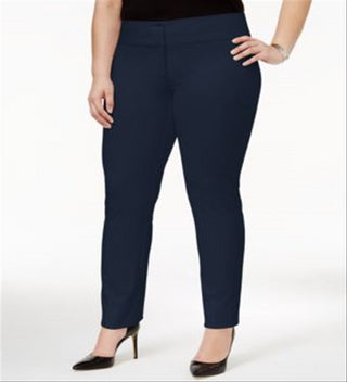 Calça Alfani Feminina para Trabalho Azul Tamanho 18W