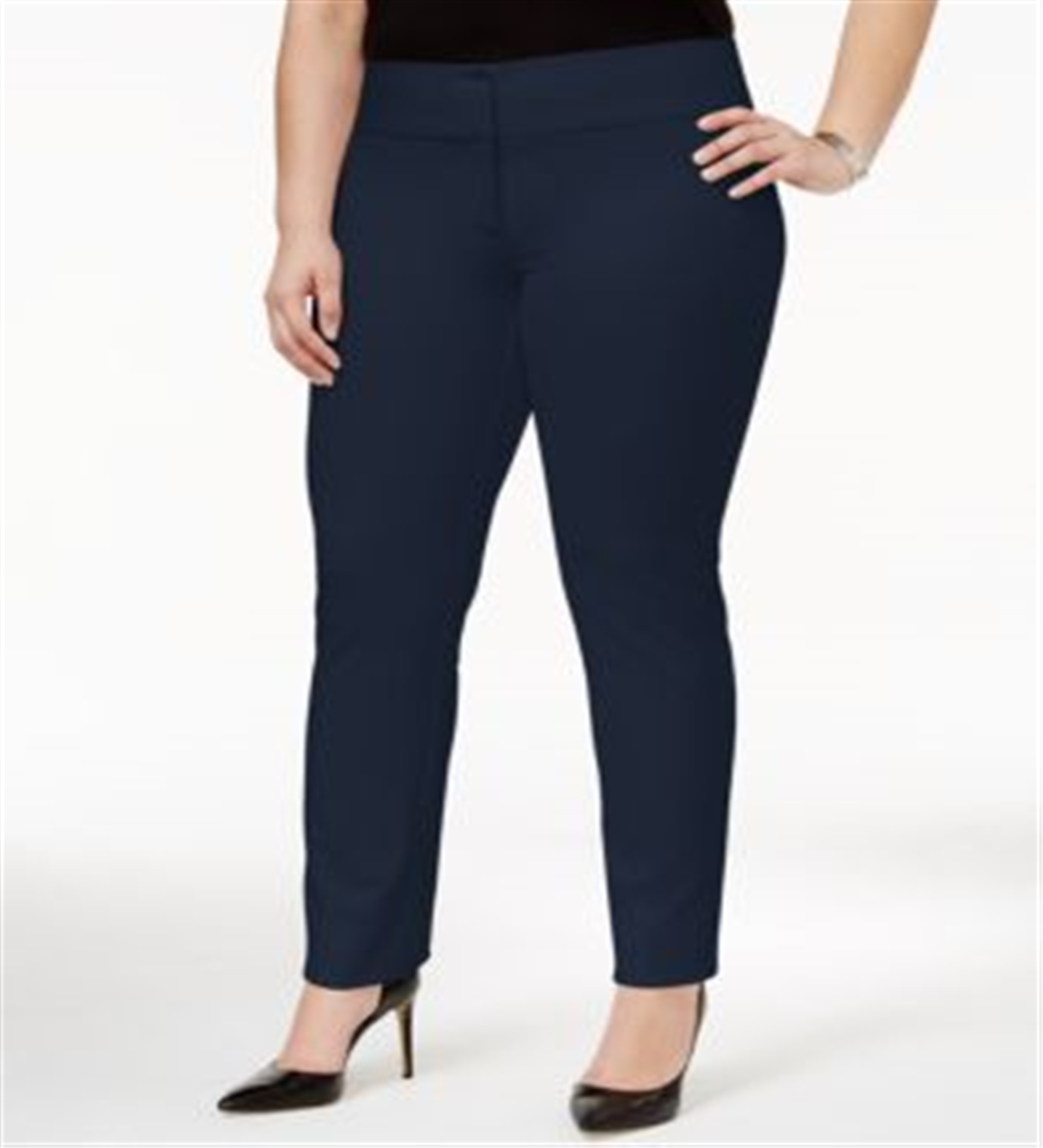 Calça Alfani Feminina para Trabalho Plus Azul Tamanho 22W