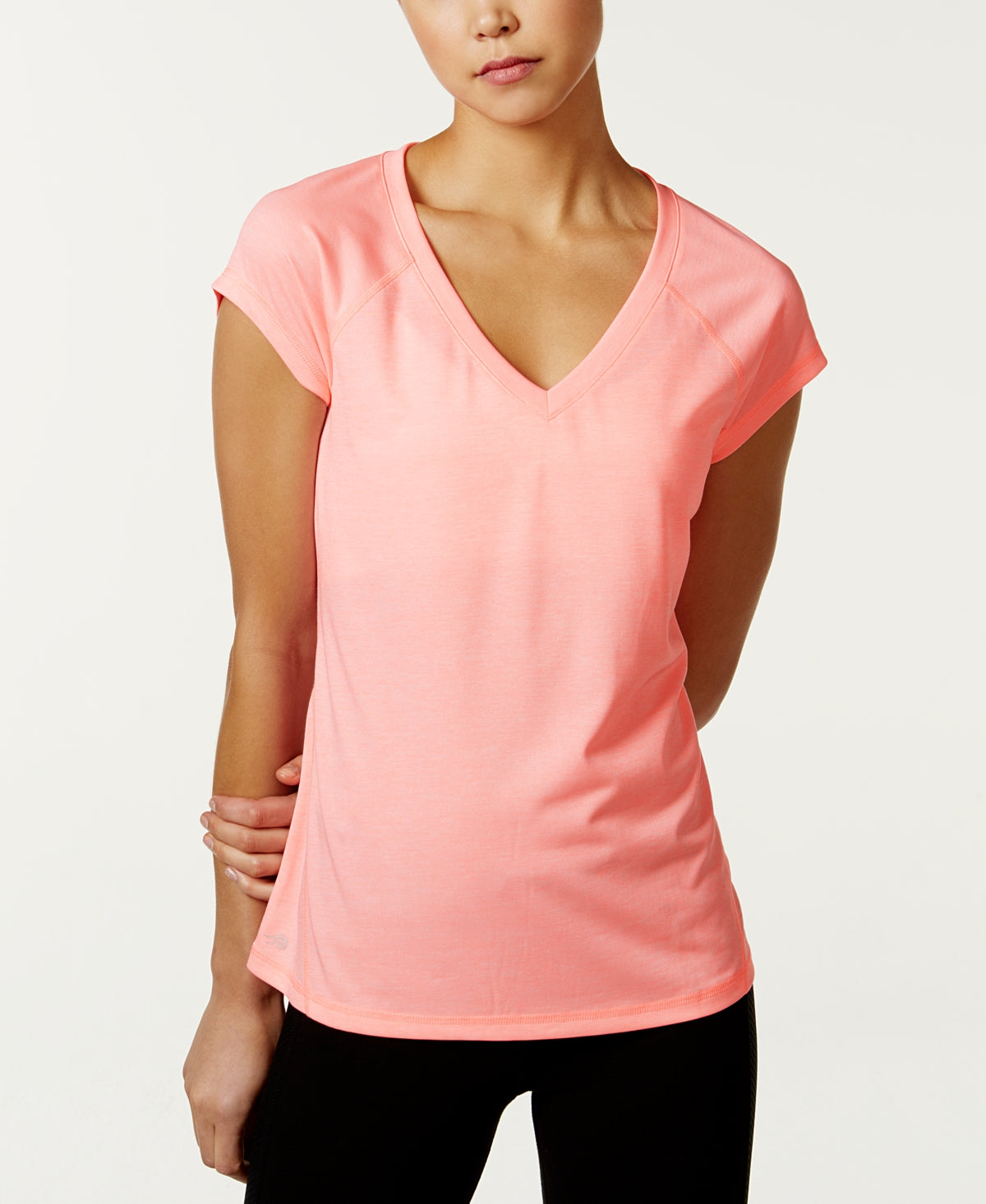Camiseta ID Ideology Essentials Rapidry Heathered Performance Feminina Rosa Tamanho Médio