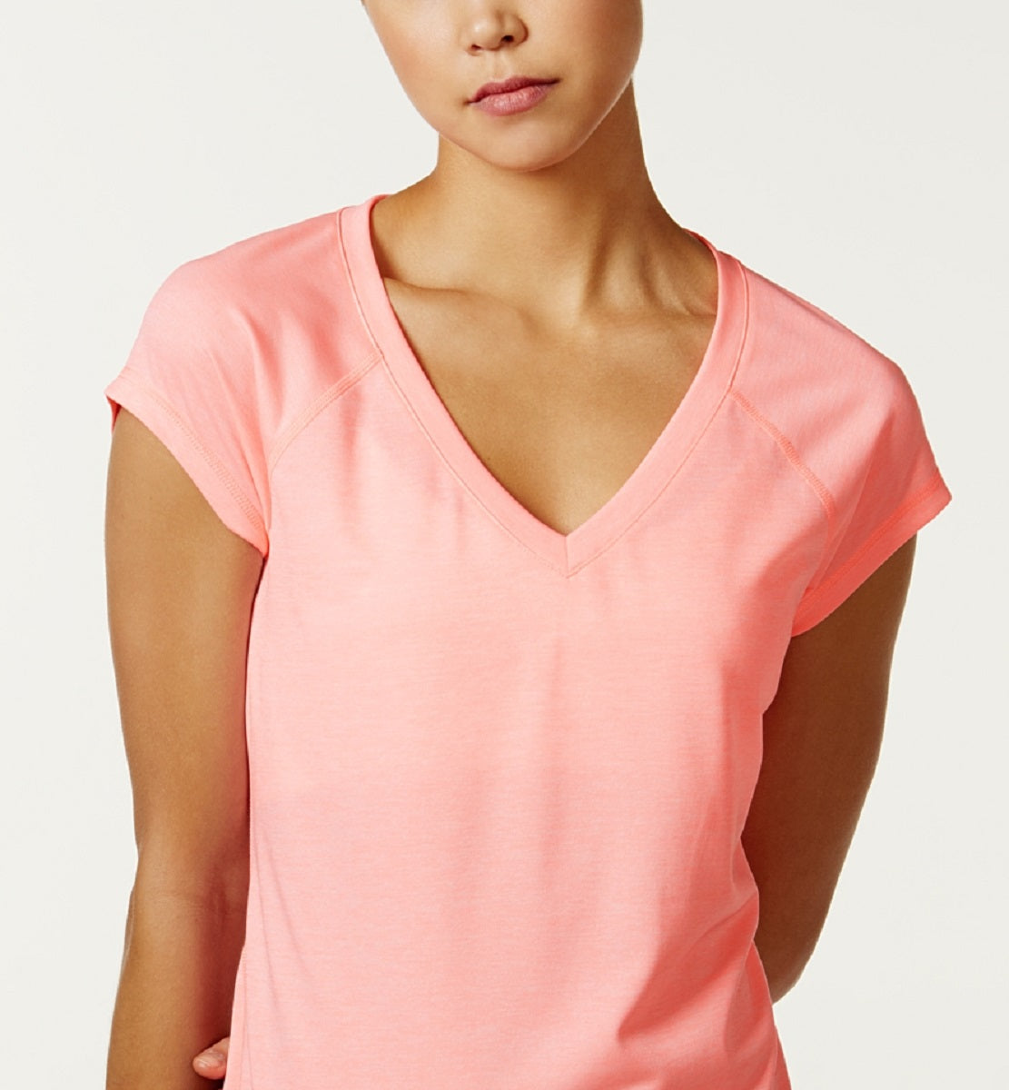 Camiseta ID Ideology Essentials Rapidry Heathered Feminina Rosa Tamanho X-G
