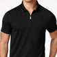 Polo Alfani Masculino Ottoman com Zíper Preto
