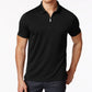 Polo Alfani Masculino Ottoman com Zíper Preto