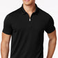 Polo Alfani Masculino Ottoman com Zíper Preto