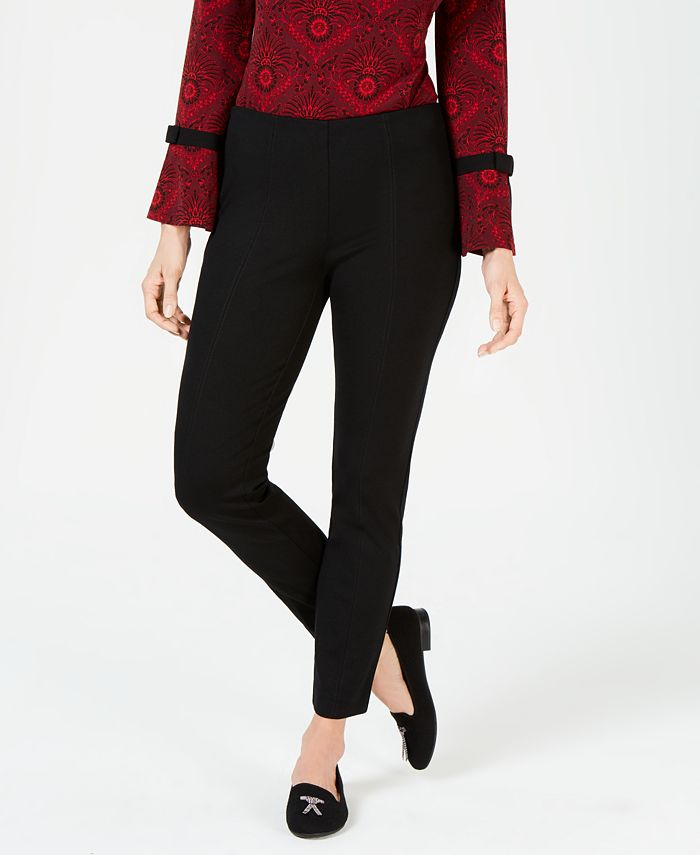 Calça feminina Charter Club SeaPull-on preta tamanho 4