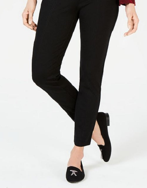 Calça feminina Charter Club SeaPull-on preta tamanho 4