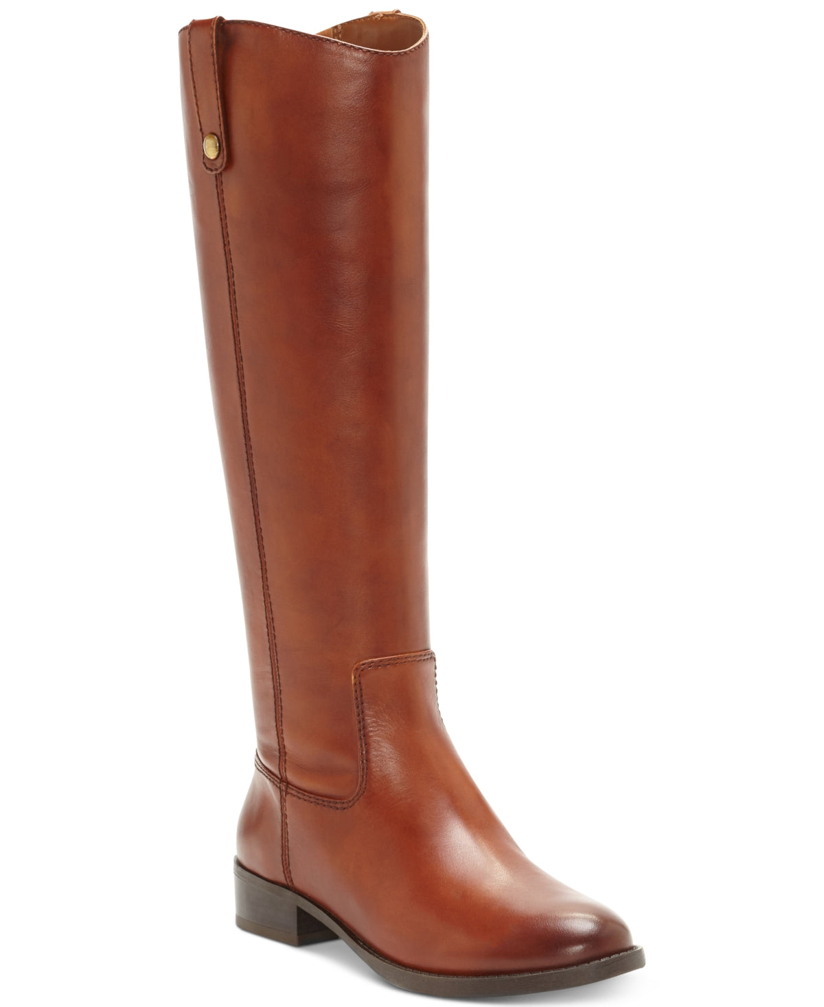 Botas de montaria femininas Fawne de couro INC International Concepts, marrom, tamanho 10 M