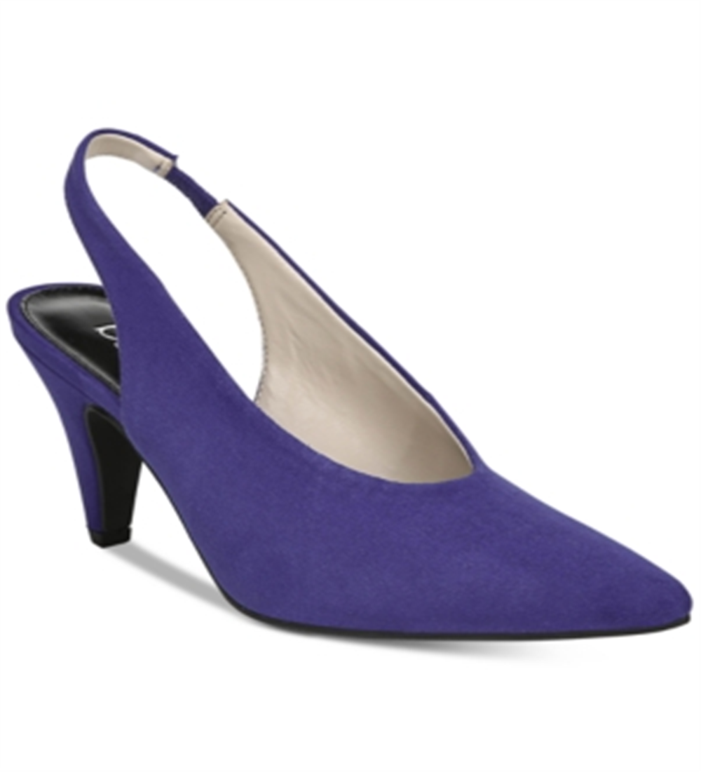 Bar III Tanya Slingback Feminino Bico Fino Azul Tamanho 7,5 M