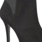 Botas femininas Thalia Sodi Briea com bico amendoado e salto alto, pretas, tamanho 11