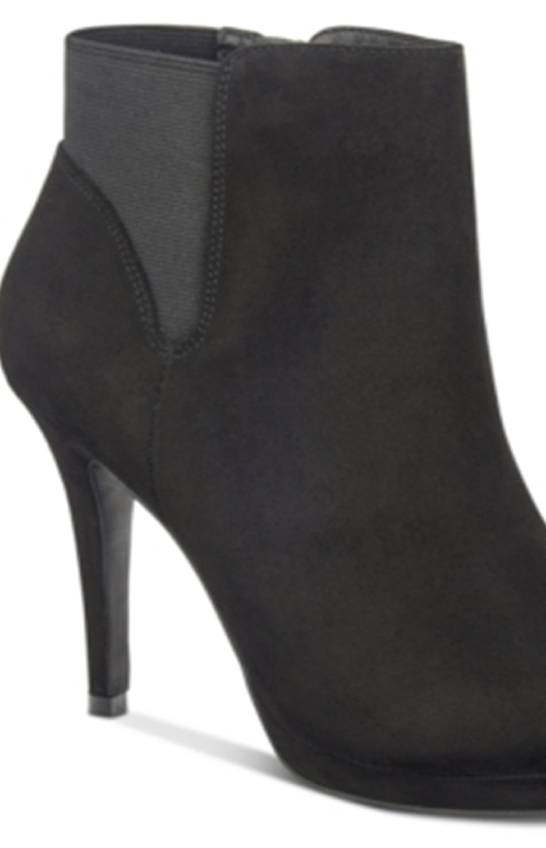 Botas femininas Thalia Sodi Briea com bico amendoado e salto alto, pretas, tamanho 11