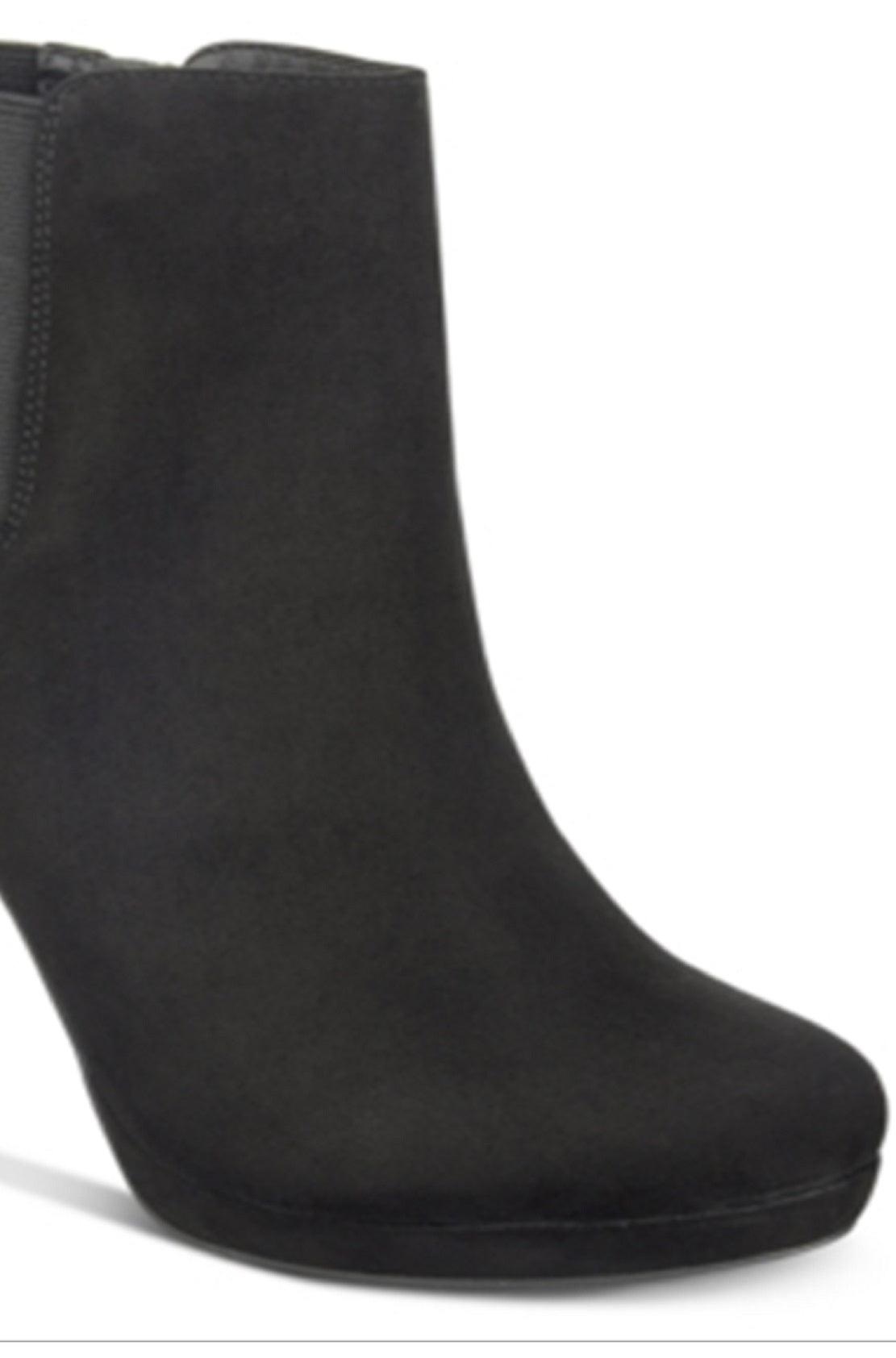 Botas femininas Thalia Sodi Briea com bico amendoado e salto alto, pretas, tamanho 11