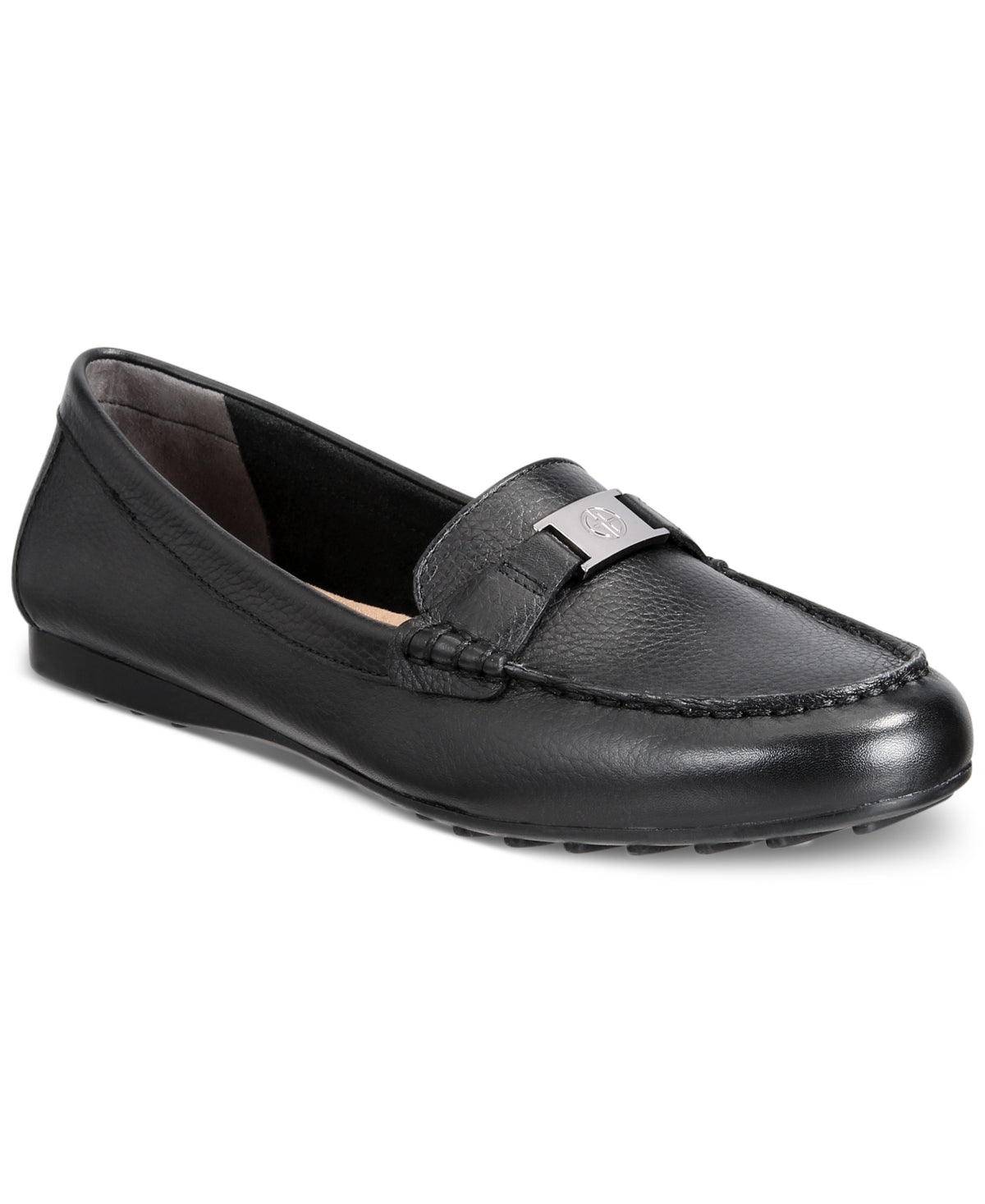 Mocassim feminino Giani Bernini Dailyn com espuma viscoelástica, preto, tamanho 8 M